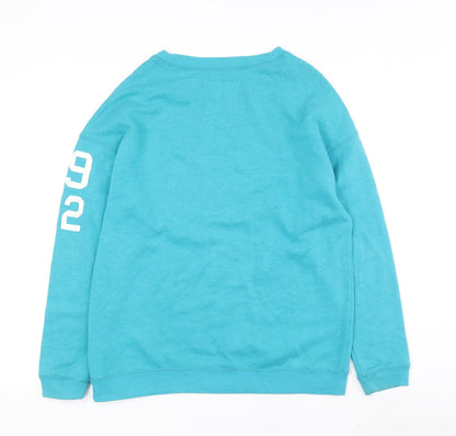 Hollister Blue XS Casual Pullover Unisex Sweatshirt