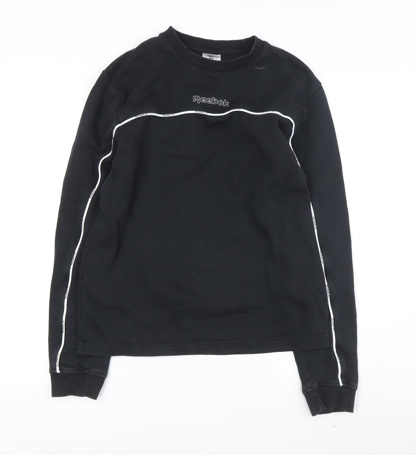 Unisex Adults UK Size XS Reebok Black Pullover Sweatshirt