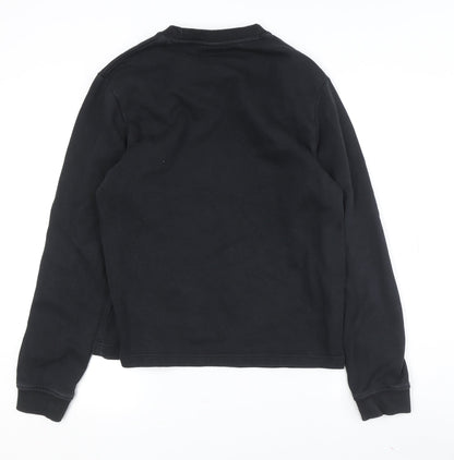 Unisex Adults UK Size XS Reebok Black Pullover Sweatshirt