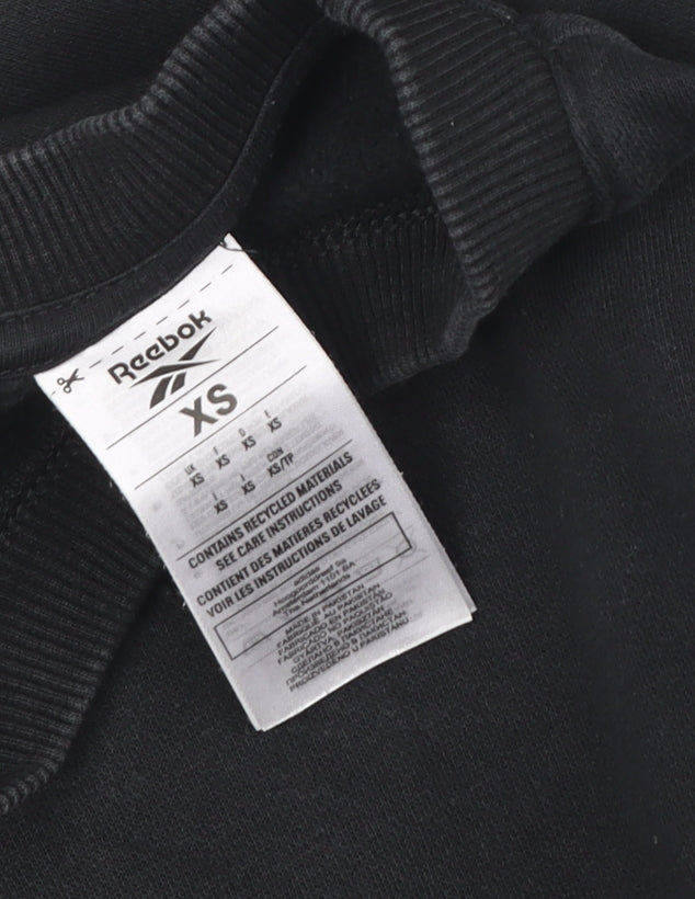 Unisex Adults UK Size XS Reebok Black Pullover Sweatshirt
