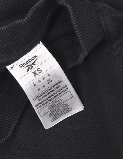 Unisex Adults UK Size XS Reebok Black Pullover Sweatshirt