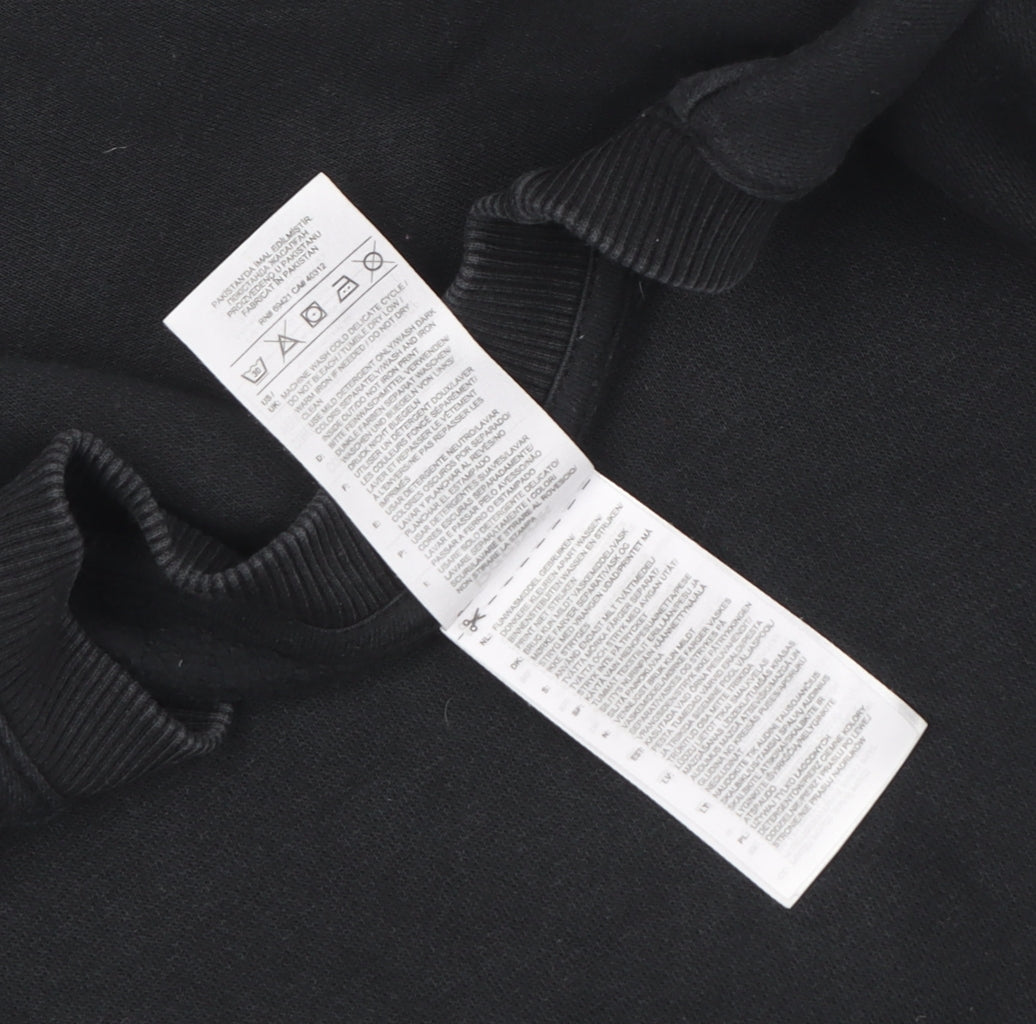 Unisex Adults UK Size XS Reebok Black Pullover Sweatshirt