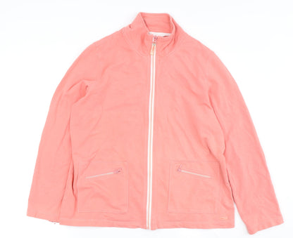 Dash Women's Pink Jacket Size 14, Casual Full Zip Top