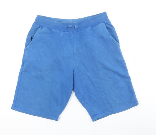 Penguin Unisex Blue Sweat Shorts, Medium, Casual Wear