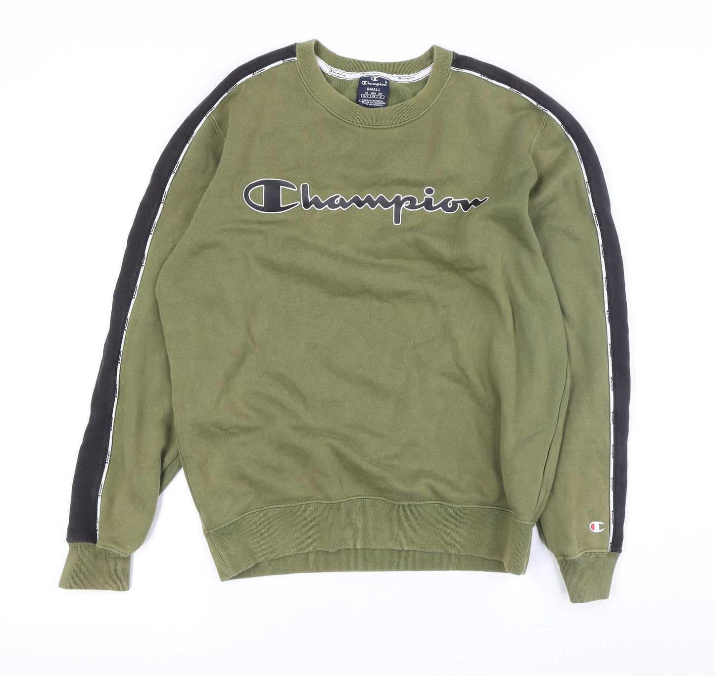 Mens UK Size S Champion Green Pullover Sweatshirt