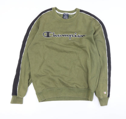 Mens UK Size S Champion Green Pullover Sweatshirt