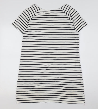 White Stuff Women's Striped T-Shirt Dress Size 12