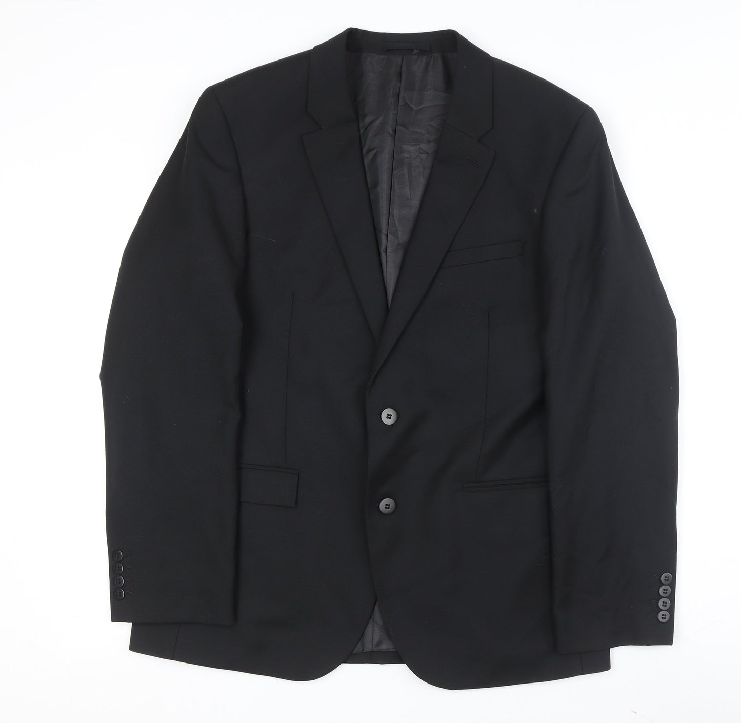 Mens UK Size 42 Marks and Spencer Regular Black Suit Jacket