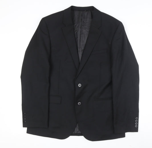 Mens UK Size 42 Marks and Spencer Regular Black Suit Jacket