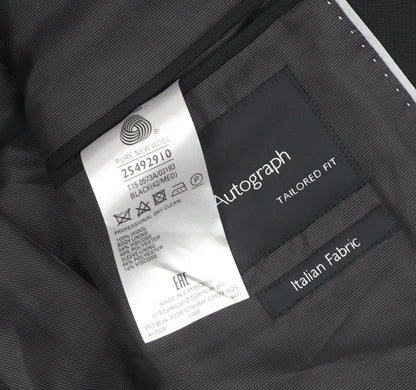 Mens UK Size 42 Marks and Spencer Regular Black Suit Jacket