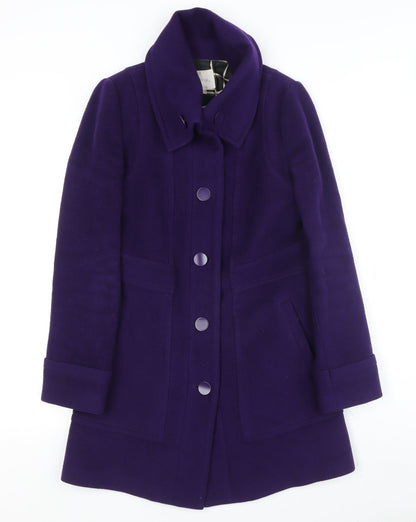 3000 Pink Deluxe Women's Purple Wool Coat Size 10