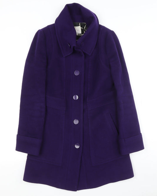 3000 Pink Deluxe Women's Purple Wool Coat Size 10