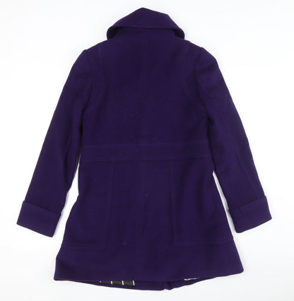 3000 Pink Deluxe Women's Purple Wool Coat Size 10