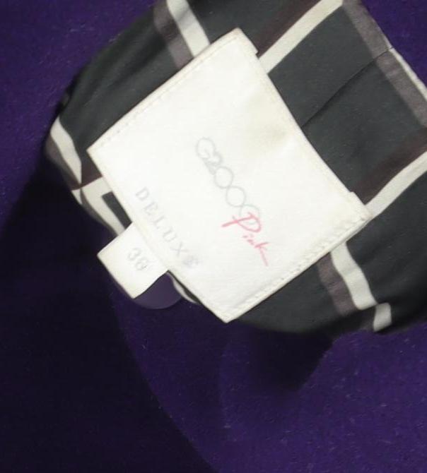 3000 Pink Deluxe Women's Purple Wool Coat Size 10