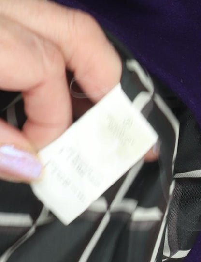 3000 Pink Deluxe Women's Purple Wool Coat Size 10