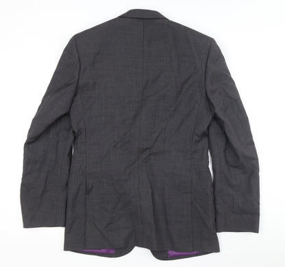 Moss 1851 Grey Men's Blazer, Size 36R, Regular Fit