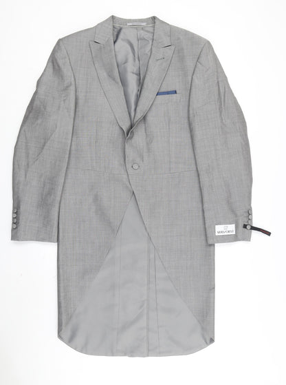 Mens UK Size 38 WILVORST Regular Grey Suit Tuxedo