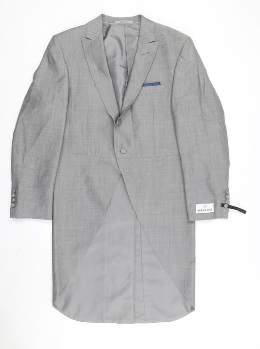 Mens UK Size 38 WILVORST Regular Grey Suit Tuxedo