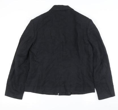 Womens UK Size 14 Paul Berman Black Basic Jacket