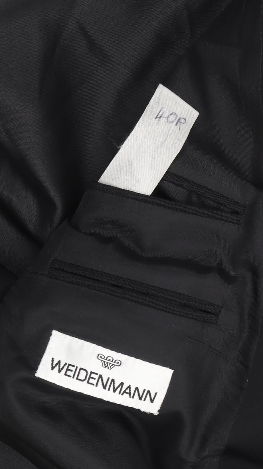 Mens UK Size 40 Weidenmann Regular Black Suit Tuxedo