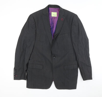 Mens UK Size 38 Remus Uomo Regular Black Suit Jacket