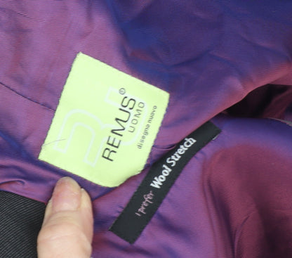 Mens UK Size 38 Remus Uomo Regular Black Suit Jacket