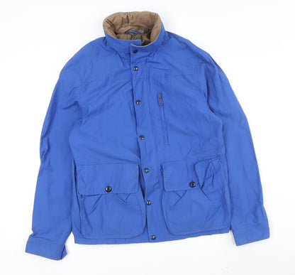 Mens UK Size S J.CREW Blue Military Jacket