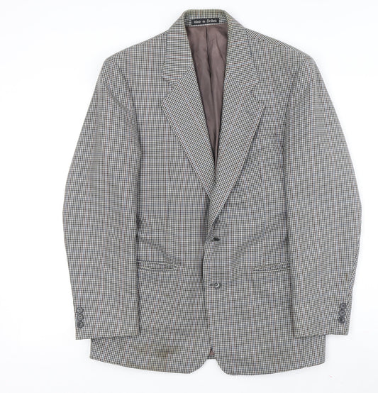 Mens UK Size 38 Brook Taverner Regular Grey Suit Jacket