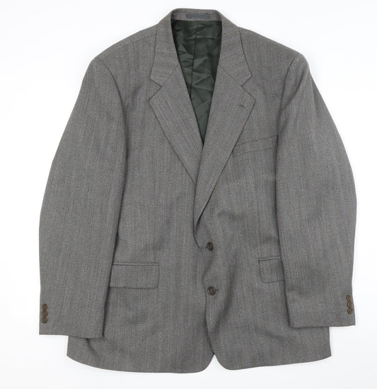 Mens UK Size 46 Brook Taverner Regular Grey Suit Jacket