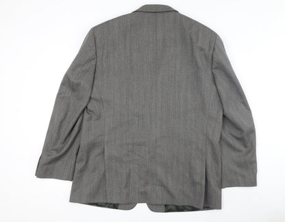 Mens UK Size 46 Brook Taverner Regular Grey Suit Jacket