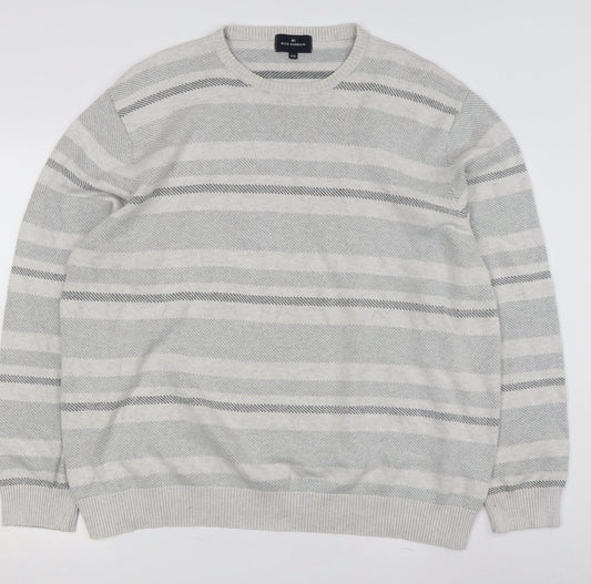 Marks and Spencer Men's Grey 2XL Pullover Jumper