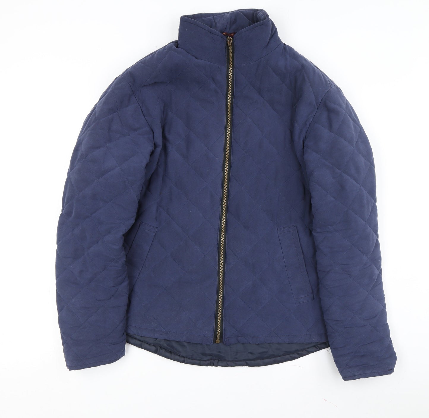 Mens UK Size M Hi-Diver Blue Quilted Coat
