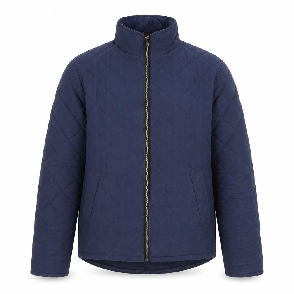 Mens UK Size M Hi-Diver Blue Quilted Coat