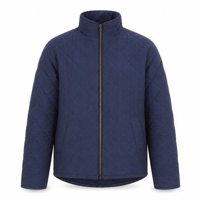 Mens UK Size M Hi-Diver Blue Quilted Coat
