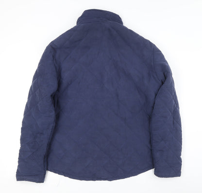Mens UK Size M Hi-Diver Blue Quilted Coat