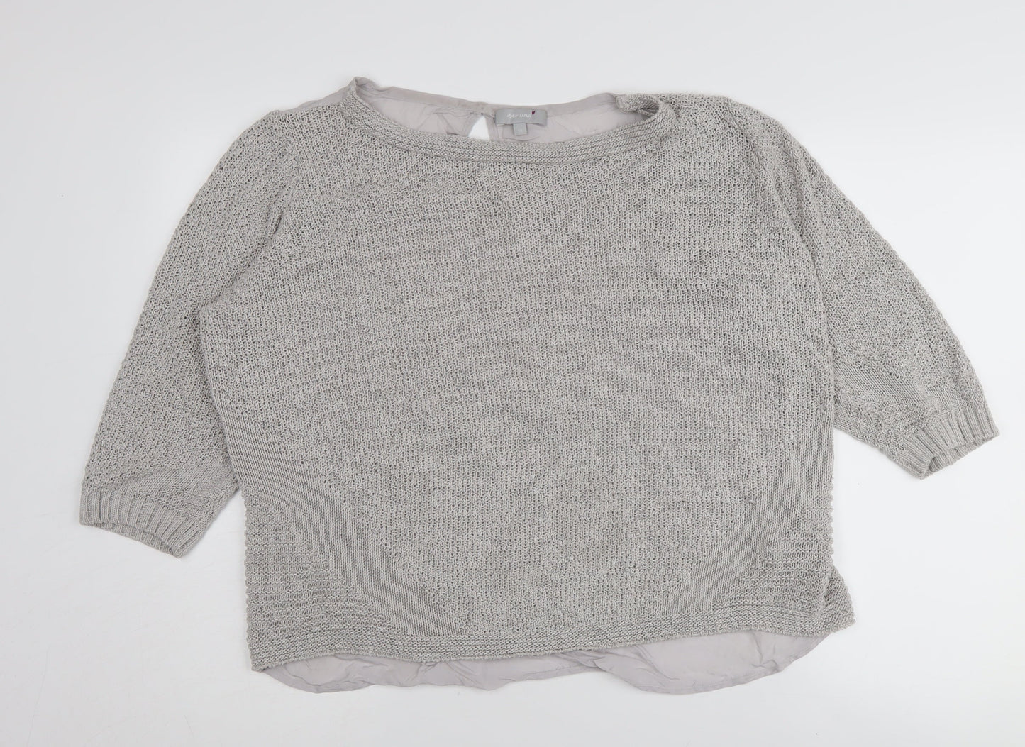Womens UK Size 18 Per Una Grey Pullover Jumper
