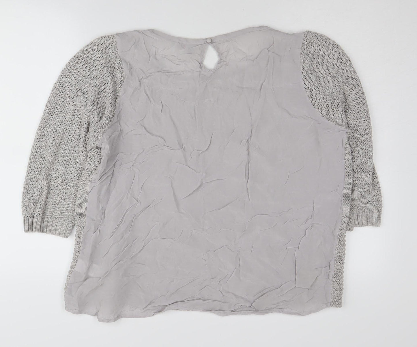 Womens UK Size 18 Per Una Grey Pullover Jumper