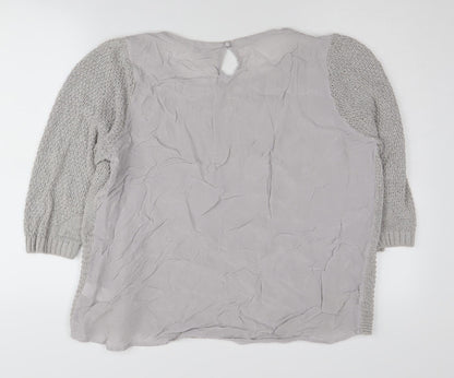Womens UK Size 18 Per Una Grey Pullover Jumper