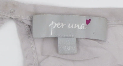 Womens UK Size 18 Per Una Grey Pullover Jumper