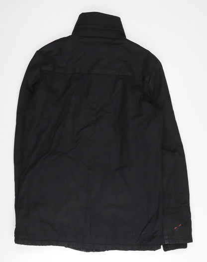 Mens UK Size S Firetrap Black Military Jacket