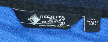 Mens UK Size L Regatta Great Outdoors Blue 1/4 Zip Sweatshirt