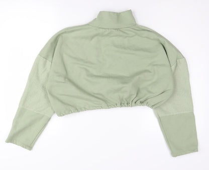 Topshop Women’s Green Pullover Sweatshirt Size S