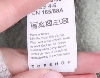 Topshop Women’s Green Pullover Sweatshirt Size S