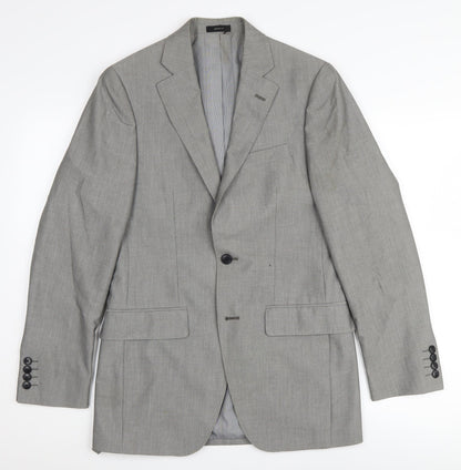 J. Ferrar Men's Grey Suit Jacket, 34R, Classic Style