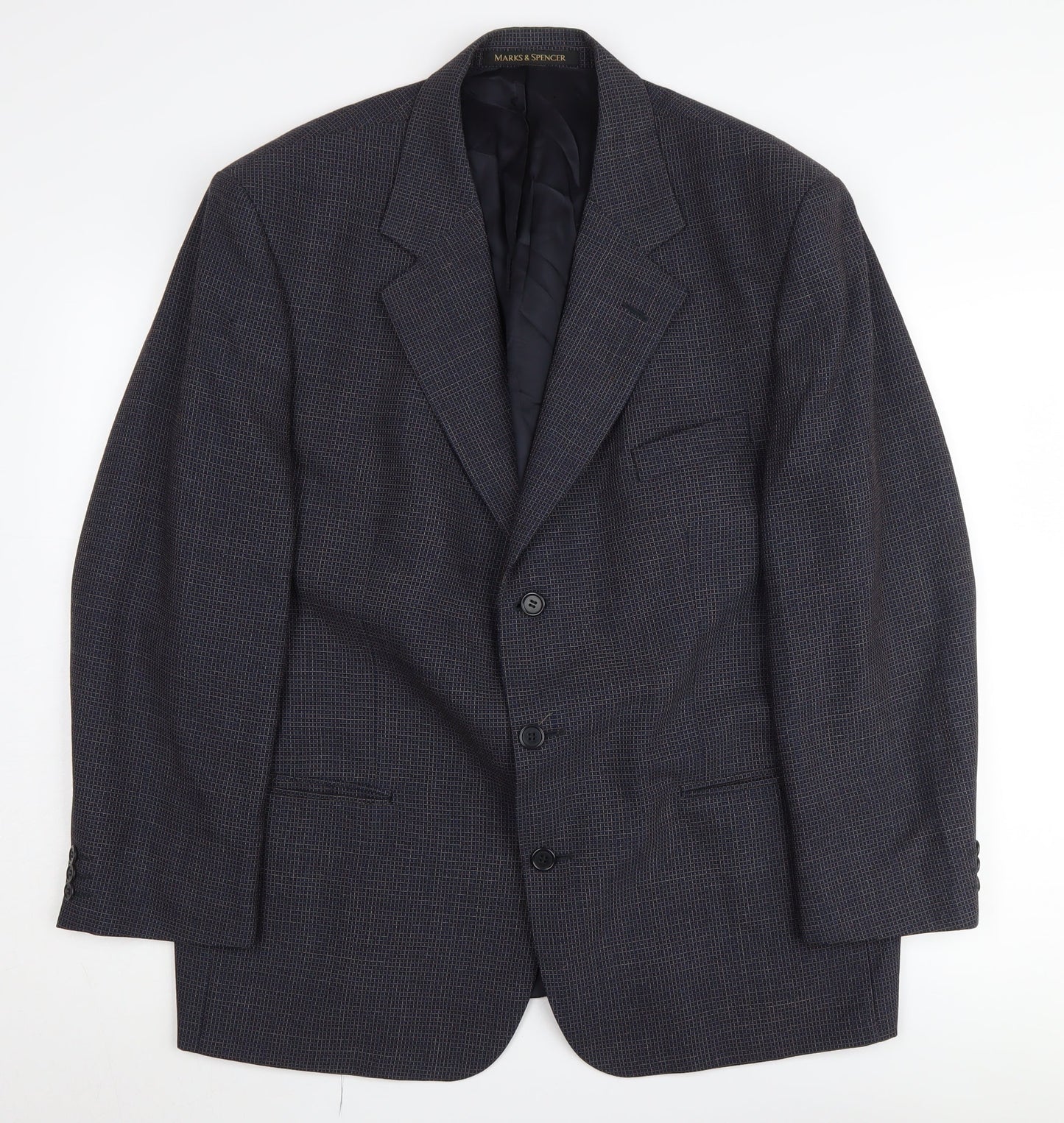 Mens UK Size 44 Marks and Spencer Regular Blue Suit Jacket