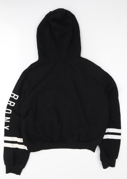 H&M Black Hoodie Unisex S Brooklyn Logo Pullover Casual