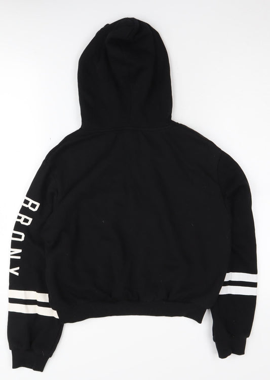 H&M Black Hoodie Unisex S Brooklyn Logo Pullover Casual