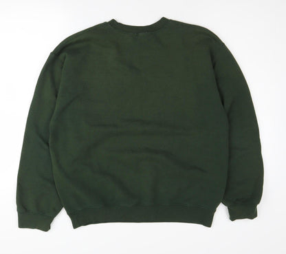 Topshop Women’s Green Pullover Sweatshirt, M, Casual