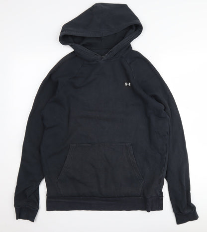 Under Armour Men's Black Hoodie M, Relaxed Fit