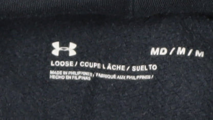 Under Armour Men's Black Hoodie M, Relaxed Fit